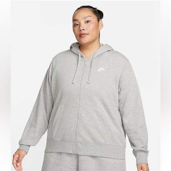 Nike Sportswear Club Fleece Sweatsuit Gray-Plus Size - Picture 2 of 7